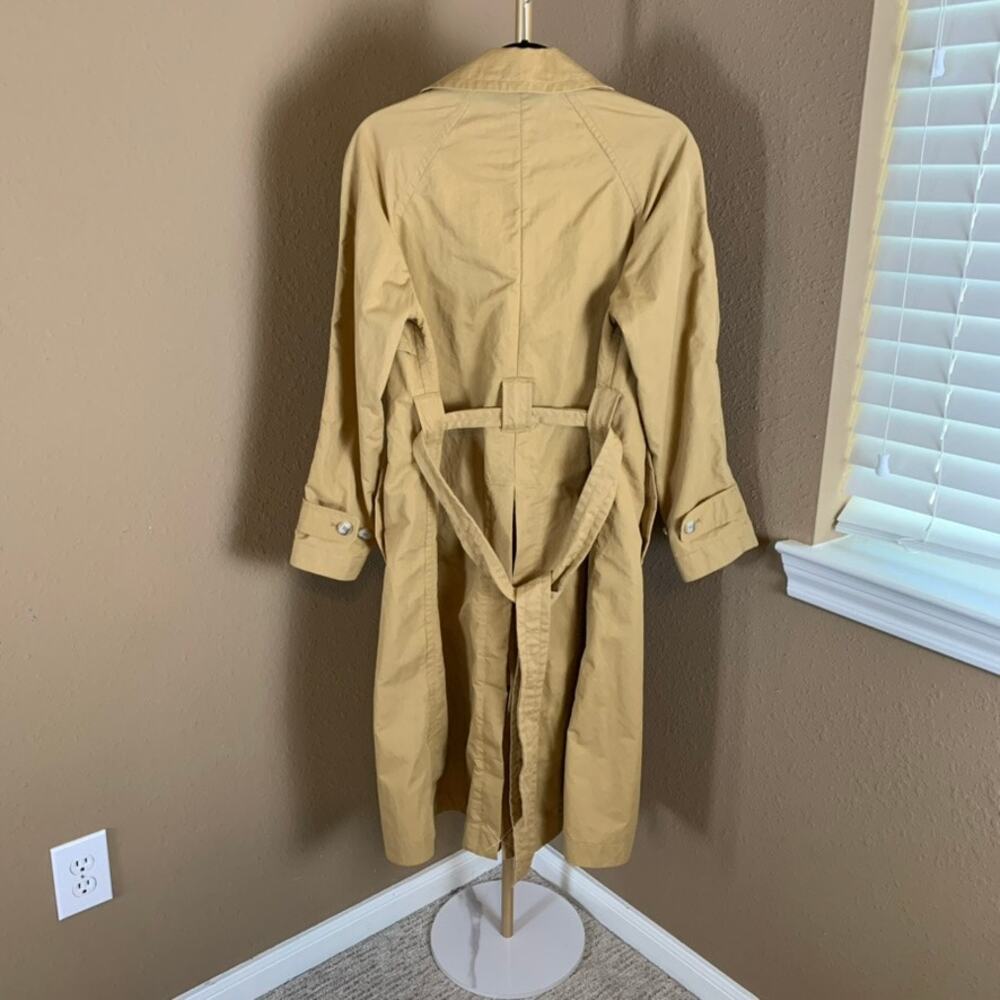 Madewell Signature Trench Coat Small Tan Belted Double Breasted Classic Jacket - Picture 3 of 8